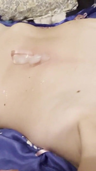 Belly Fetish Custom Request - Two Melting Ice Cubes Naked Tease