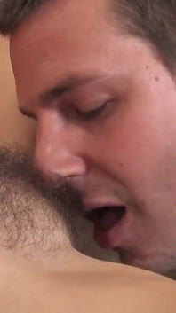 Blonde Girl with Hairy Pussy Gets Fucked