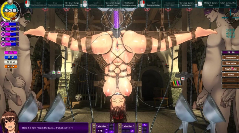 Cumming Gaming: Юшин ні Хана, будинок продовження непристойної [грубої хентай гри], еп. 2 нескінченна жорстка клізма та шибарі