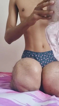 Cute Indian Sissy Boy Teasing in Stepmom Panties