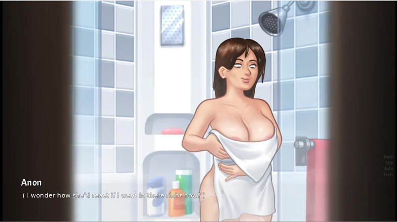 XXX Games Bunk: Summertime saga - 游戏玩法 - 角色扮演 - 黛比淋浴场景和相互手淫