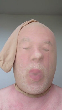 Selfie Collage with Masks Made of Tights