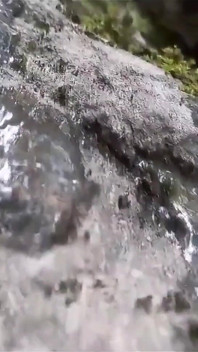 Cute Adidas Boy Walking in Freeball (balls Bare No Panties Under His Shorts), Wanking His Cock, Ejaculating His Cum on the Rock