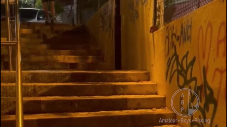 AmateurBoysPissing: Ragazzo Etero Sorpreso a Pisciare in Strada per La Seconda...