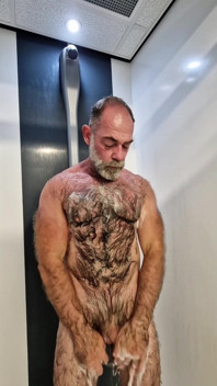 Hairy Jack Taking a Shower