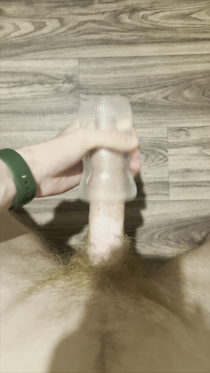 Johnny69227: Orgasme fleshlight kembar - basah, kucai pancut dengan abs toned! Video...