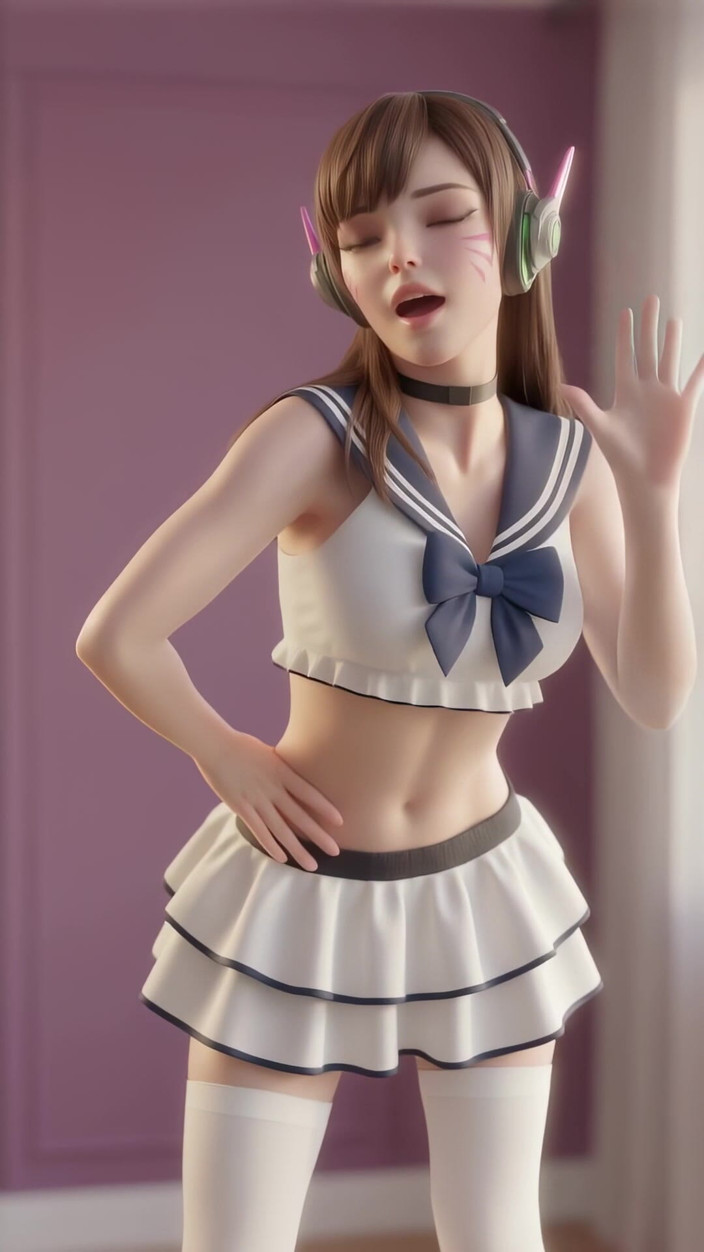 3D-Hentai Games: D.va's Bubbly Dance (girls' Generation - Gee)