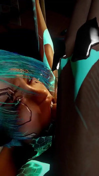 Face Fucking a Sexy Robot Girl