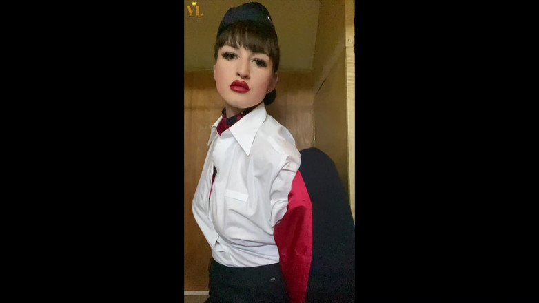 Vivienne l'Amour: Vivienne L'amour - Fucked by the Air Hostess - Virtual Sex POV