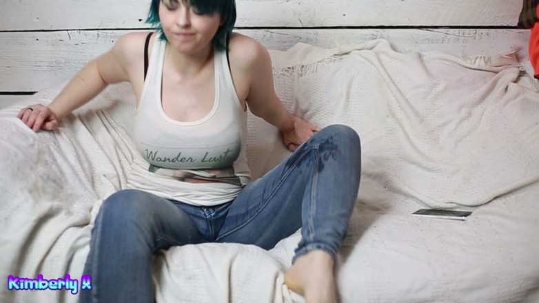 Kimberly X: Whoops! Jean Accident