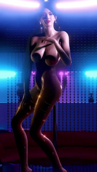 3D BBW Asian Stripper Naked Her Perfect Boobs Got Fucked so Hard