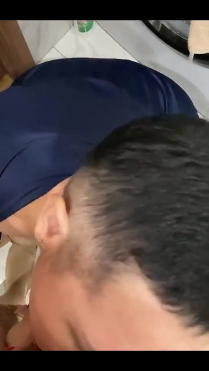 KarmenMilf: Giving a Hot Blowjob to My Stepson