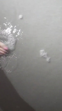 Beach Feet Covered in Wet Sand