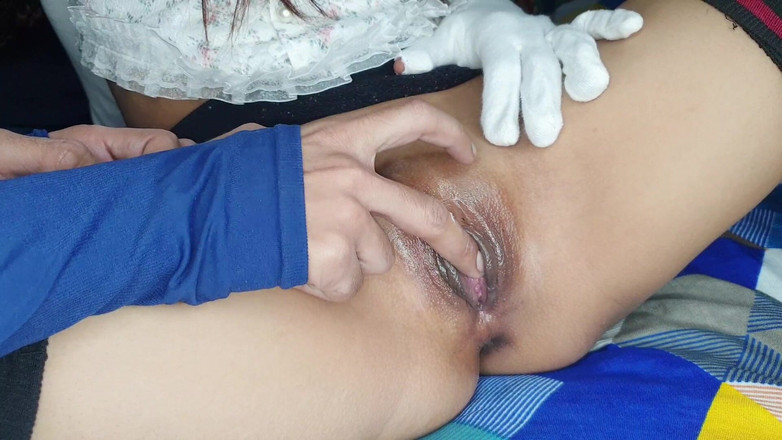 HunnyBunny: Primo piano sborrata dentro sesso missionario con una ragazza carina.