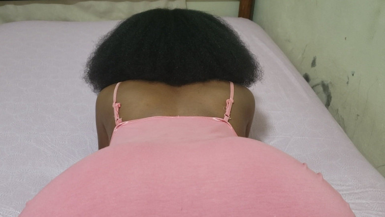 Lovemina: Tlustá Ebony dostane její hezkou kundičku růžovou najedanou zezadu