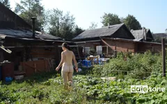 My neighbor's wife is a hot slut so we did some naughty fun outdoor and then I fucked her before her husband came home