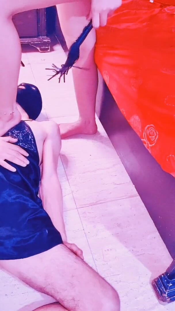 Hub One: Carmen Whips the Slave and Stomps Hard on His Face