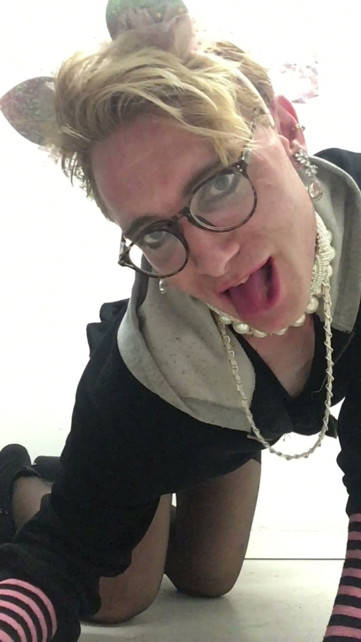 Sissy Cindy Slut: Pathetic Femboy Sissy Jes Brinch Exposed Public Washroom