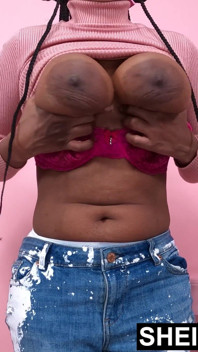 Heavy Hangers! Real Gigantic Jiggling Saggy Biggest Boobs & Massive Oil Covered Areolas Model Pose, Ebony Babe Sheisnovember