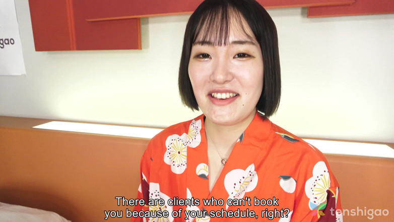 Tenshigao: Hana Kawamura сегодня сосет и трахается с двумя мужчинами