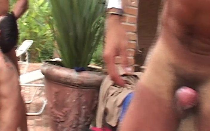 Just X Gays porn: Hinterhof-Kostüm-orgie: Masken kommen und der echte Spaß beginnt