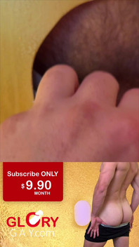 Massive Cock Gloryhole Tongue Makes Him Cum Twice