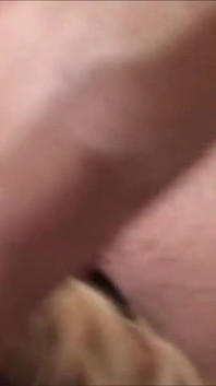 Blonde mature lady gets fucked in the bathroom