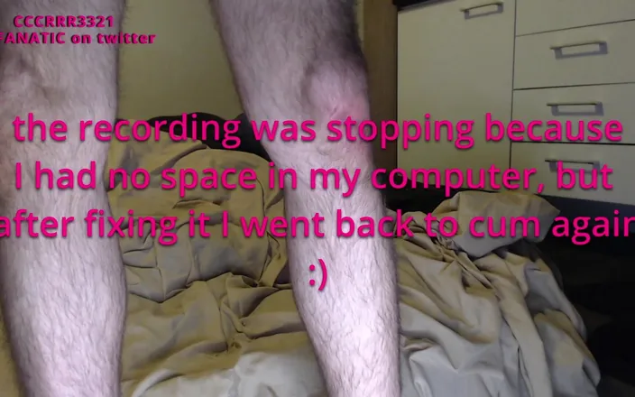 CcCrRr3321: Two cums with huge rambone dildo