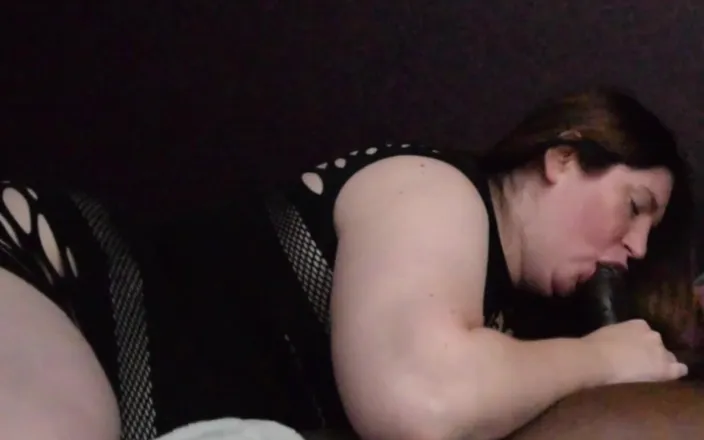 TrotzillaTheGod: Slobbing on a Hard Black Cock