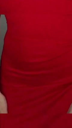 Red Dress and Stockings
