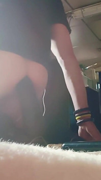 A Handsome Young Man Opens His Ass in a Warehouse.