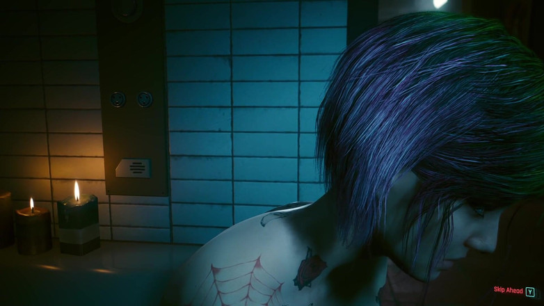 LewdArcade: Cyberpunk 2077 Judy seksscène - piramidelied seksscène porno spel