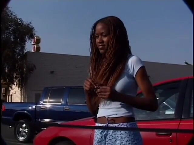 Best Butts: Young ebony with small tits gets some white cock banging...