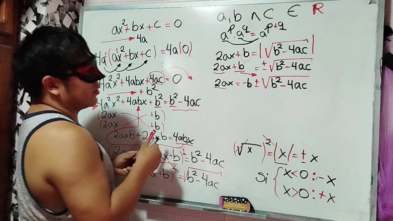 Rosaroja: 29 Algebra: demonstrație sexuală a ecuației de gradul al doilea
