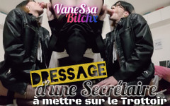 VaneSsa BiTCHx: Một cô thư ký mặc quần áo để đi trên vỉa hè