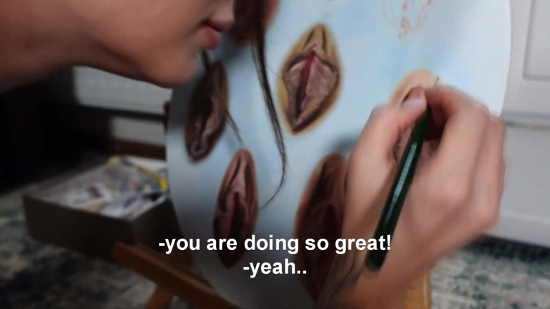 Ghomestory: Aroused by an erotic picture and fucked the artist!