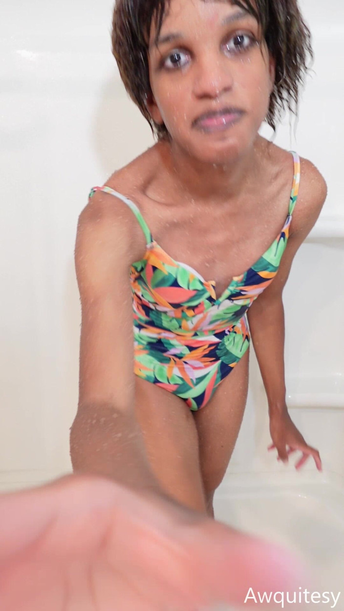 Awquitesy: Swimwear Trans Girl Gets Wet and Wild
