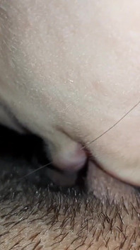 She Skillfully Sucks My Big Clit and I Cum Quickly