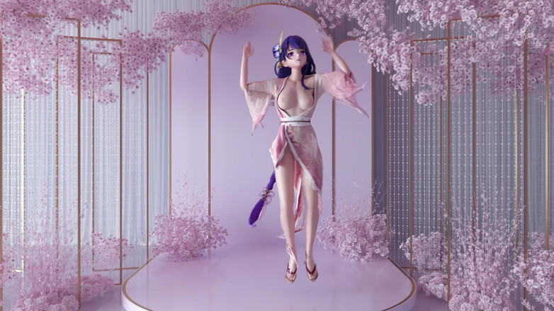 MikuMotion: 겐신 영향; 순결의 행복의 땅; 기모노