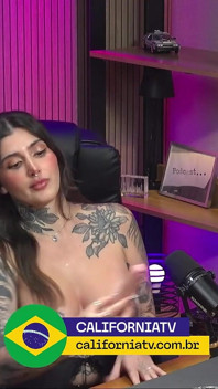 Hottest Podcast Ever: Brunette and Blonde Take off the Guest's Lingerie and the Wild Orgy Begins