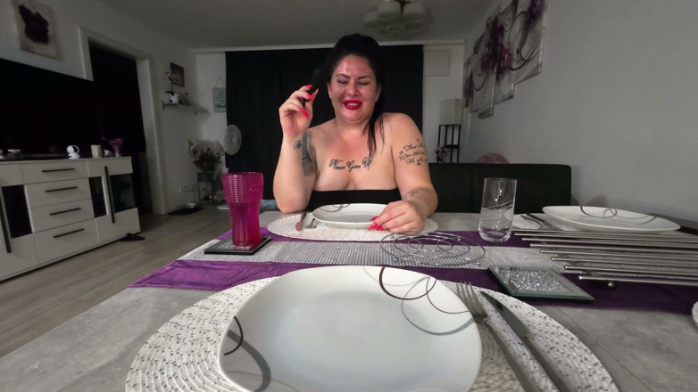 LadyLenaXXX: Dinner with Step-family/stepbrother Sucked Empty Under the Table