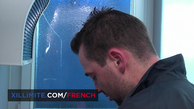 French girls at work: Anal, reverse-cowgirl mit französischem rothaarigem banker