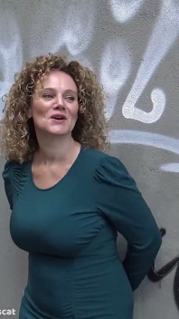 Busty Merce Wants to Fuck with a Young Man, so Ends up Making a Threesome with Him and His Stepfather