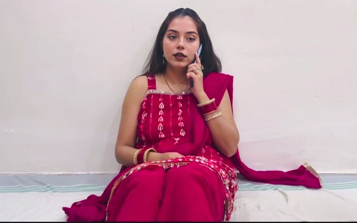 Saarabhabhi6: Indian Wife Video Call with Husband Seducing but Wife Cheats...
