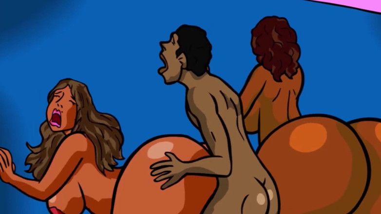Dukes Hardcore Honeys: Black teen fucks step mom and her two Milf friends