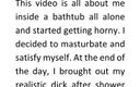 Darky: Ebenholz in der badewanne masturbiert