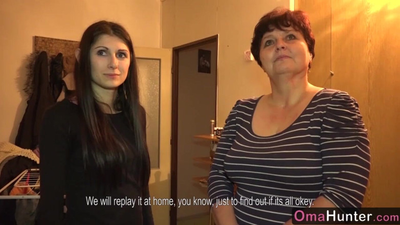 Old Nanny: Granny Hunter Girl Just Arrived at Women's Home