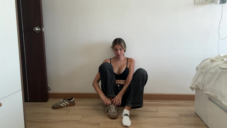 TheBublin: Full Outfit Tease Plus Pussy Play