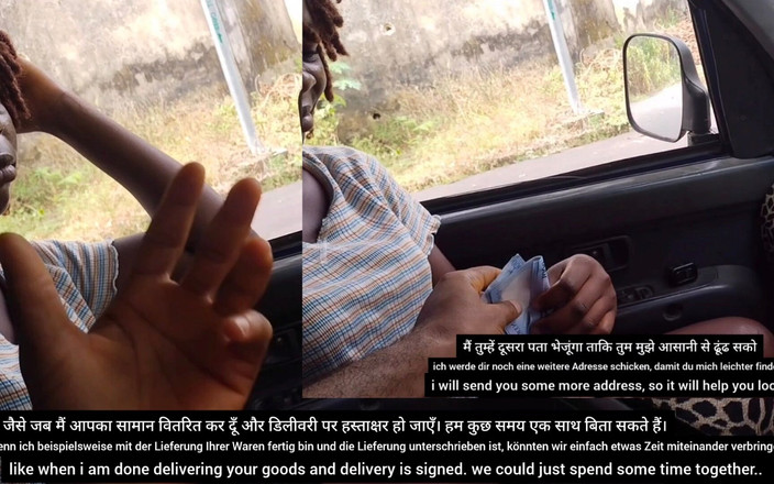 Ebony teens tv: Sopir kargo kulit putih menggoda pedagang afrika dengan bantuan transportasi