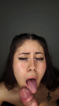 I Play with My Delicious Tongue on His Cock Until He Cums